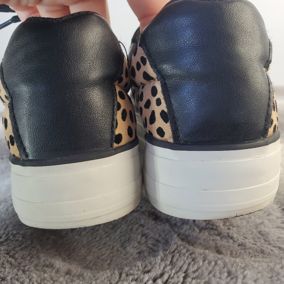 RESTRICTED Leopard Print Sneakers, sz 8 - Picture 7 of 9